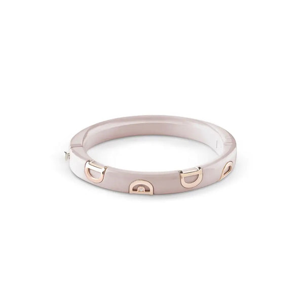 D.Icon Cappuccino Ceramic, Pink Gold and Diamond Bracelet